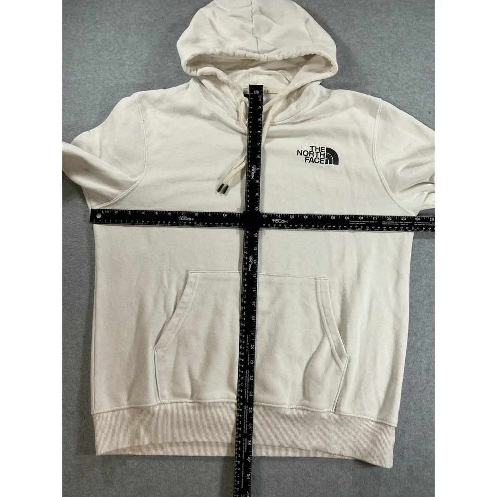 The North Face Mens Hoodie Off White Cream Never Stop Exploring Medium 2418